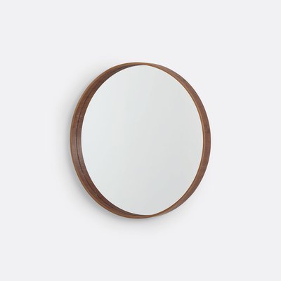 Miroir rond plaqué noyer Ø60 cm, Alaria LA REDOUTE INTERIEURS