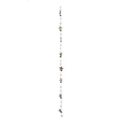 Guirlande bois étoile boule de Noël 1,4 m ATMOSPHERA