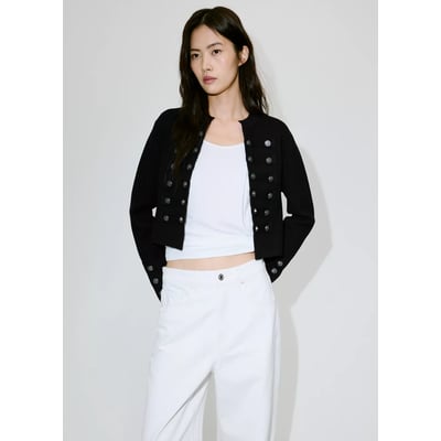Veste maille fine à boutons MANGO