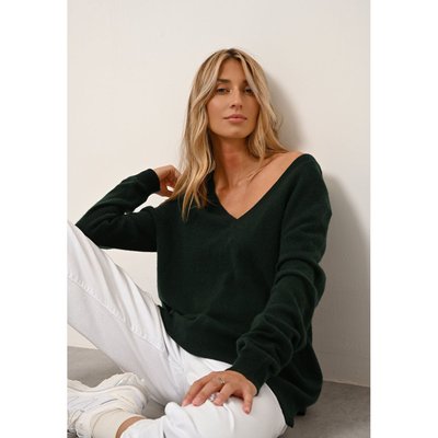 Pull col v dos femme La Redoute