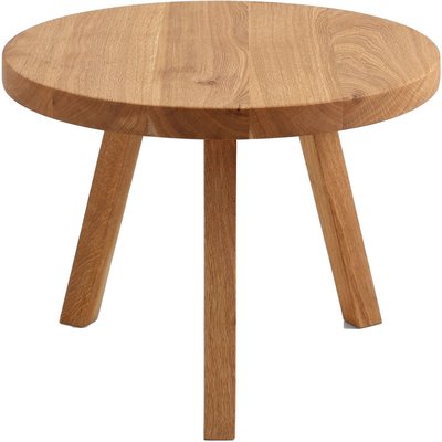 Table basse en bois massif, ronde, Treben RECOLLECTION