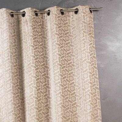 Rideau jacquard à imprimés design HOME MAISON