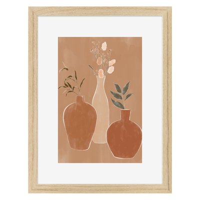 Affiche encadrée Flower, cadre en chêne, 30x40cm CEANOTHE