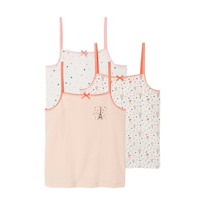 Lot de 3 débardeurs fantaisie Fille VERTBAUDET