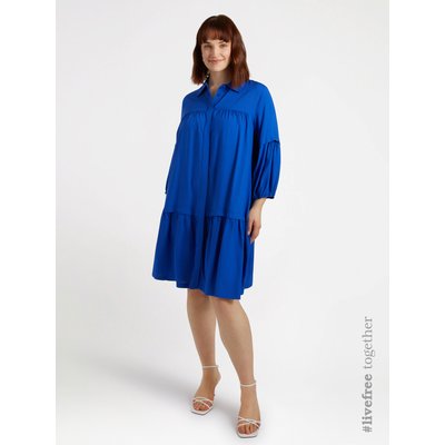 Robe à volants en viscose LENZING™ ECOVERO™ FIORELLA RUBINO