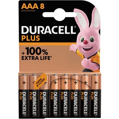 Pile LR03 AAA Lot 8 piles PLUS DURACELL