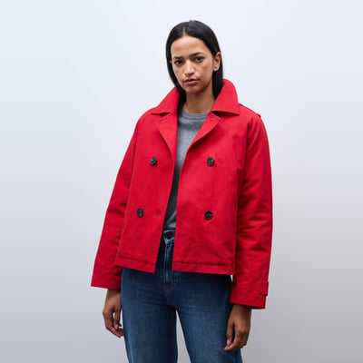 Trench court en coton avec doublure amovible MONOPRIX