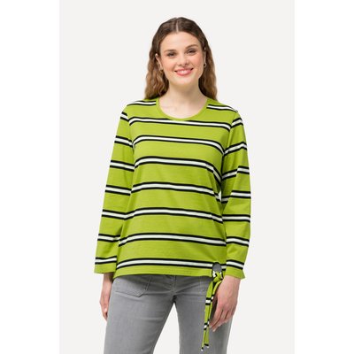 T-shirt rayé à manches longues. Col rond ULLA POPKEN