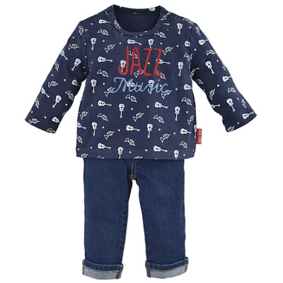 Jean bebe + t-shirt "guitares" SUCRE D'ORGE