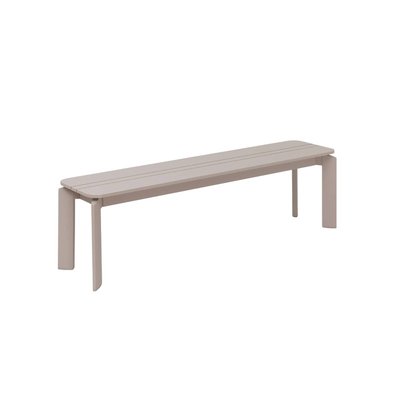 Banc en aluminium taupe  APOLLON MADE IN MEUBLES 