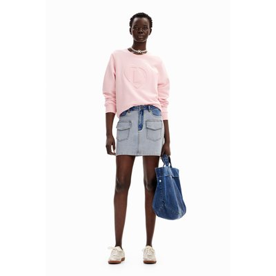 Mini-jupe denim poches DESIGUAL