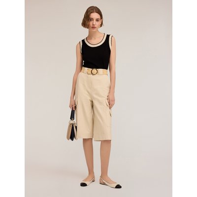 Top en jersey de coton teinte unie MOTIVI