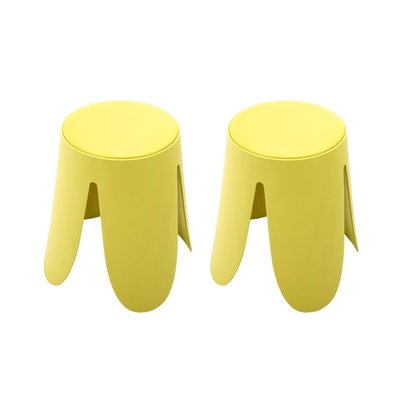 Tabouret empilable simili cuir (lot de 2) NIKI SWEEEK