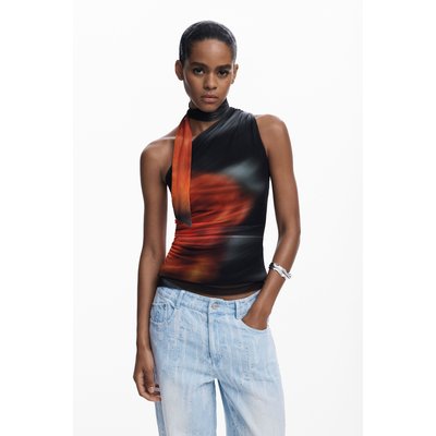 T-shirt à encolure nouée DESIGUAL