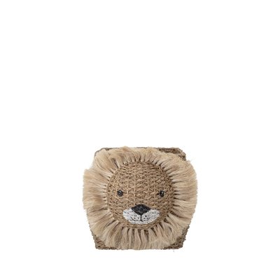 Panier forme lion en fibre naturelle- HARRISON BLOOMINGVILLE