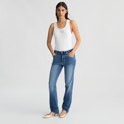 Jean droit à taille haute bleu LIU JO