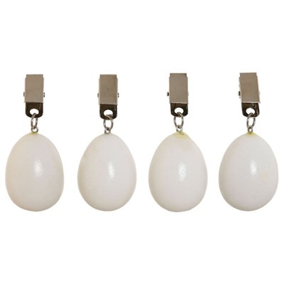 Set de 4 poids de nappe en marbre blanc 3.5x3.5x5.5cm WADIGA