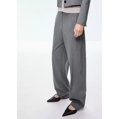 Pantalon droit détail coutures MANGO