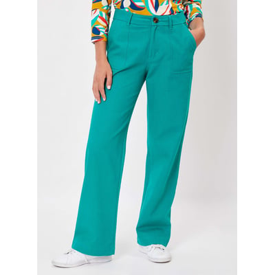 Pantalon droit coton épais uni LINE LA FIANCÉE