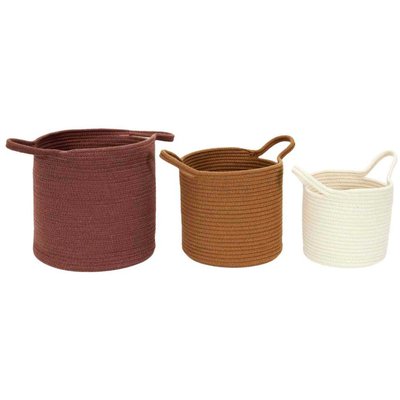 Panier en coton Nature (Lot de 3) CMP