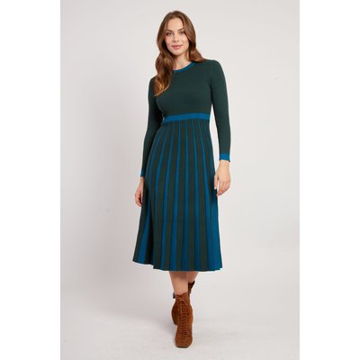 Robe mi-longue en maille bicolore JEANNETTE DERHY