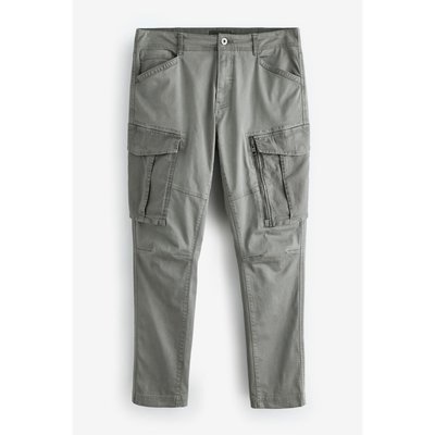 Pantalon cargo stretch avec zip - slim NEXT