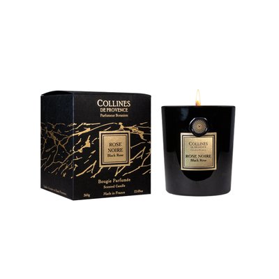 Bougie Parfumée Cire Végétale ROSE NOIRE COLLINES DE PROVENCE