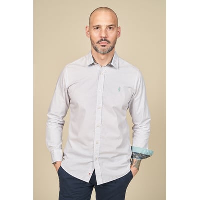 Chemise imprimée à motifs géométriques MCS