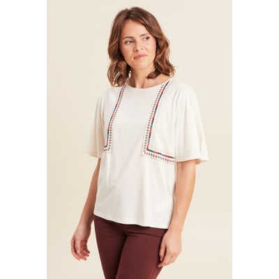 T-shirt manches courtes brodé BREAL
