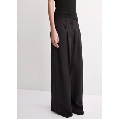 Pantalon wideleg pinces MANGO
