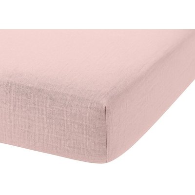 Drap housse gaze de coton bonnet 30 cm uni, Pur BATON ROUGE
