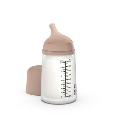 Biberon anti colique 270 ml Zerø.Zerø Débit Moyen Medium SUAVINEX