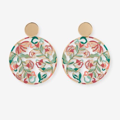 Boucles d'oreilles ajourées Balagane à motif floral BALABOOSTE