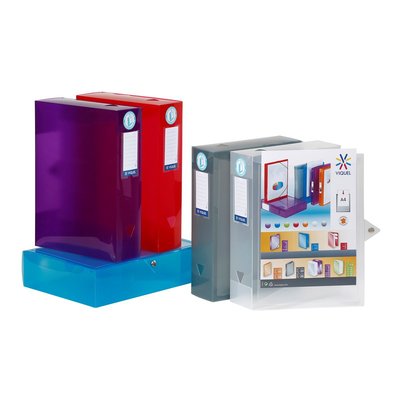 Lot de 8 boites de classement et archivage personnalisables PROPYGLASS VIQUEL