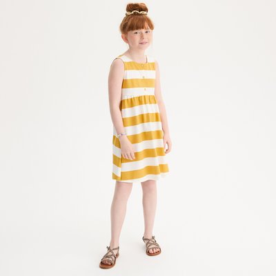 Robe rayée évasée, sans manches LA REDOUTE COLLECTIONS