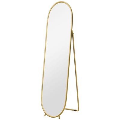Miroir en pied Verre Or HOMCOM