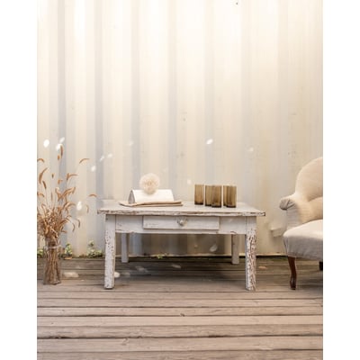 Table basse en bois gris Léonie N°1122 - Bon état DEBONGOUT