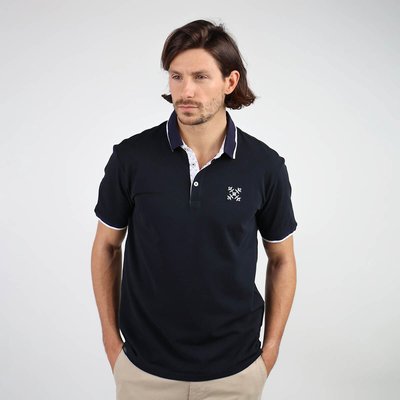 Unifarbenes Poloshirt, Baumwoll-Pikee OXBOW