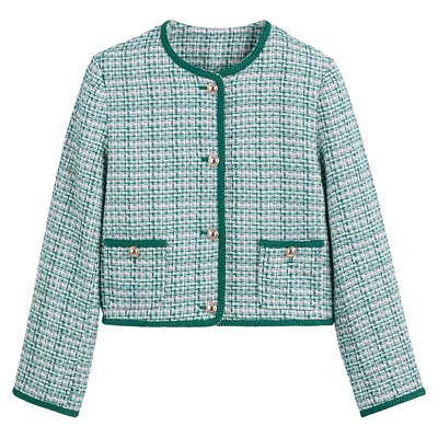 Жакет короткий из твида LA REDOUTE COLLECTIONS