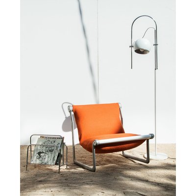 Lampadaire chromé Julien N°91 - Bon état DEBONGOUT