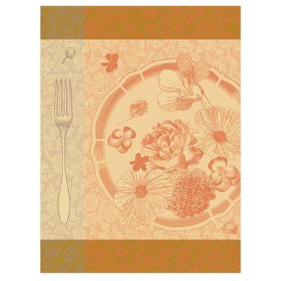 Torchon en Coton, FLEURS À CROQUER LE JACQUARD FRANCAIS