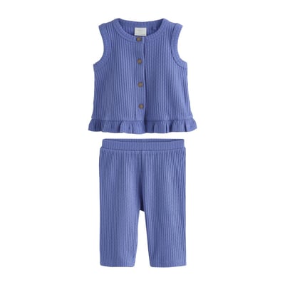 Haut côtelé et pantalon large bébé, 2 pièces NEXT