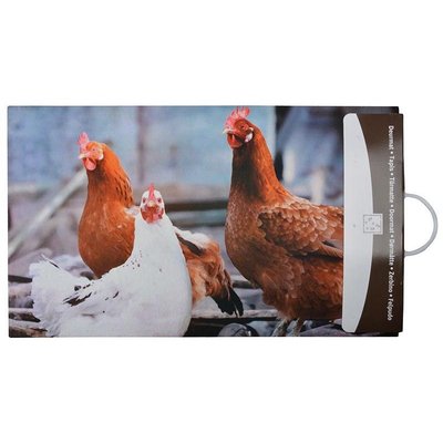 Paillasson déco en caoutchouc recyclé intérieur extérieur Coq JARDINDECO