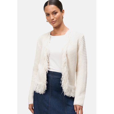 Veste en tricot avec franges ZERO