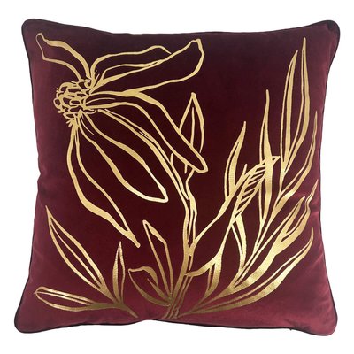 Housse de coussin Lonneke - Rouge, 45x45 cm DUTCH DECOR