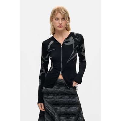 sweat zippé imprimé DESIGUAL
