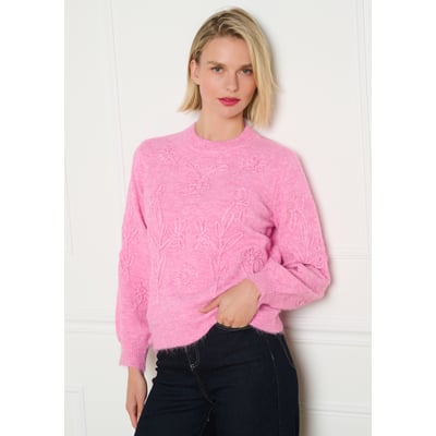 Pull brodé de fleurs LOLALIZA