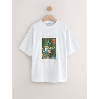 T-shirt à fleurs brodées NEXT
