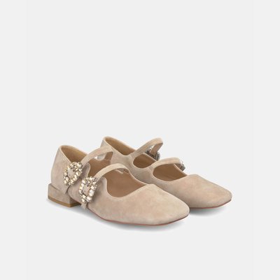 Ballerines en cuir à deux boucles ALMA EN PENA