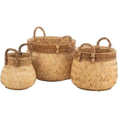 Paniers en bambou rond, lot de 3 Upton RECOLLECTION